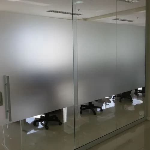 Película Insulfilm Vinil Cristal Branco para Porta Janela e Box de Vidro 50cm X 4m Privacidade Total