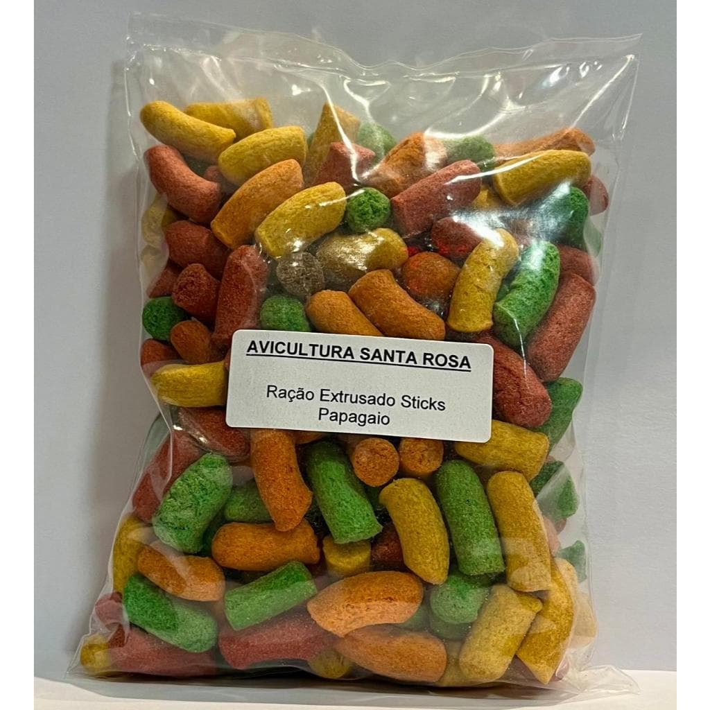 Ração Extrusado Sticks Completo Para Papagaio E Arara 1kg