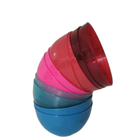 KIT 10 POTE CAKE PARA SOBREMESA ACRILICO 300ML CORES SORTIDAS