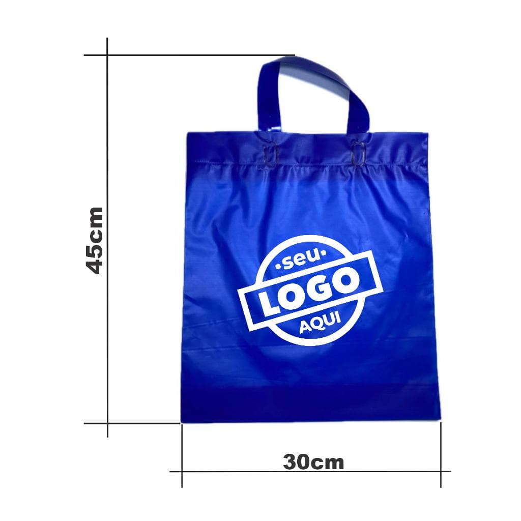 sacola alça 30x45. 150 und. personalizada alça fita COM LOGO