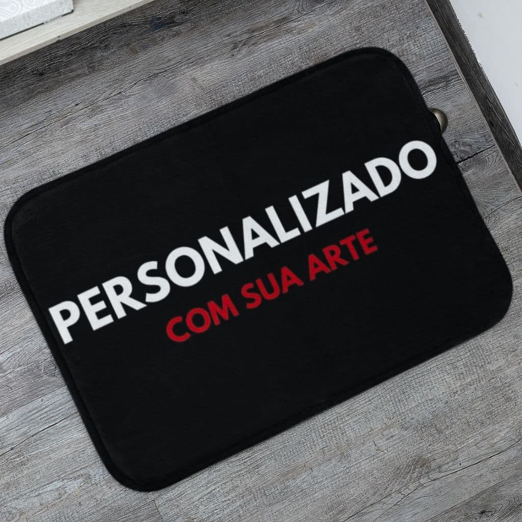 Tapete Porta de Entrada 40x60 e 70x30 Personalizado Antiderrapante