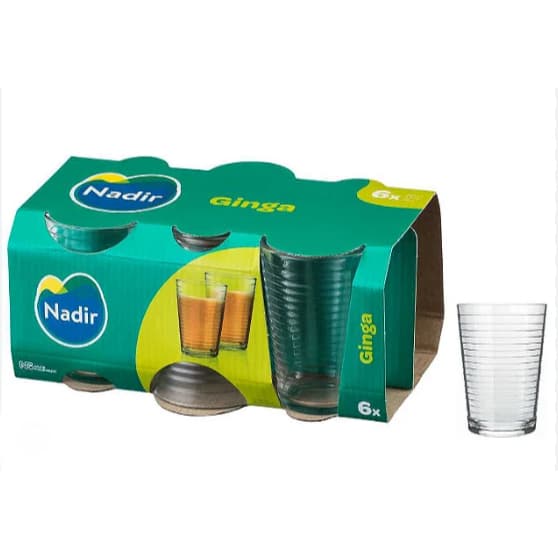 Conjunto de Copos 280ml Ginga 6 Peças - Nadir