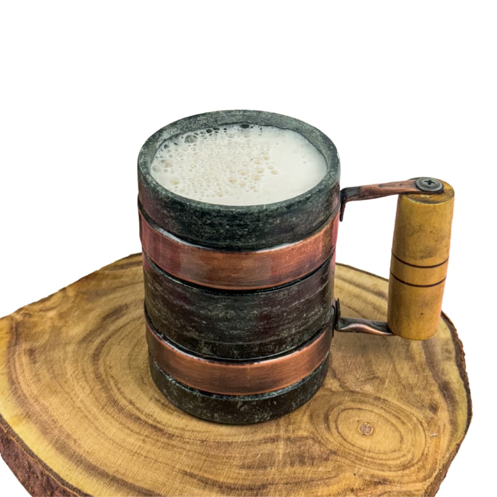 Caneca de Pedra Curada Envelhecida