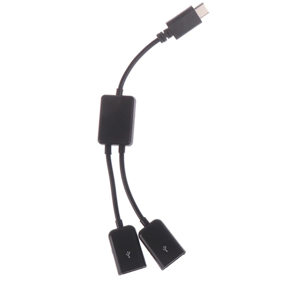 Micro USB  para 2 OTG Dual Port HUB Cabo Y Splitter para Tablet Android Teclado e Mouse Micro-USB-Adapter Conversor novo