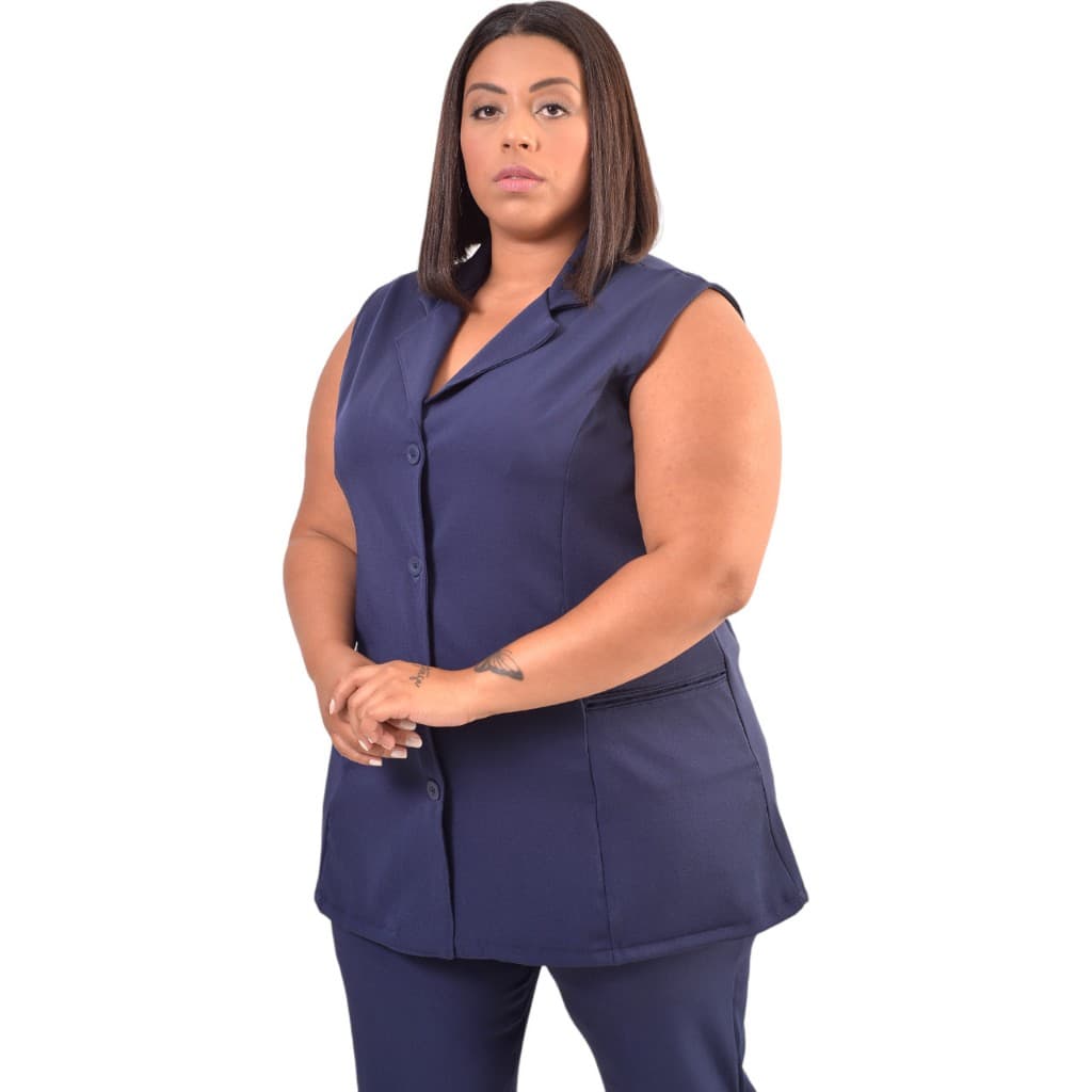 Colete Tamanhos Especiais Uniforme Social Plus Size