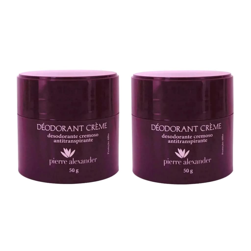 Kit 2 Desodorante Cremoso Antitranspirante Pierre Alexander Pote - 50g