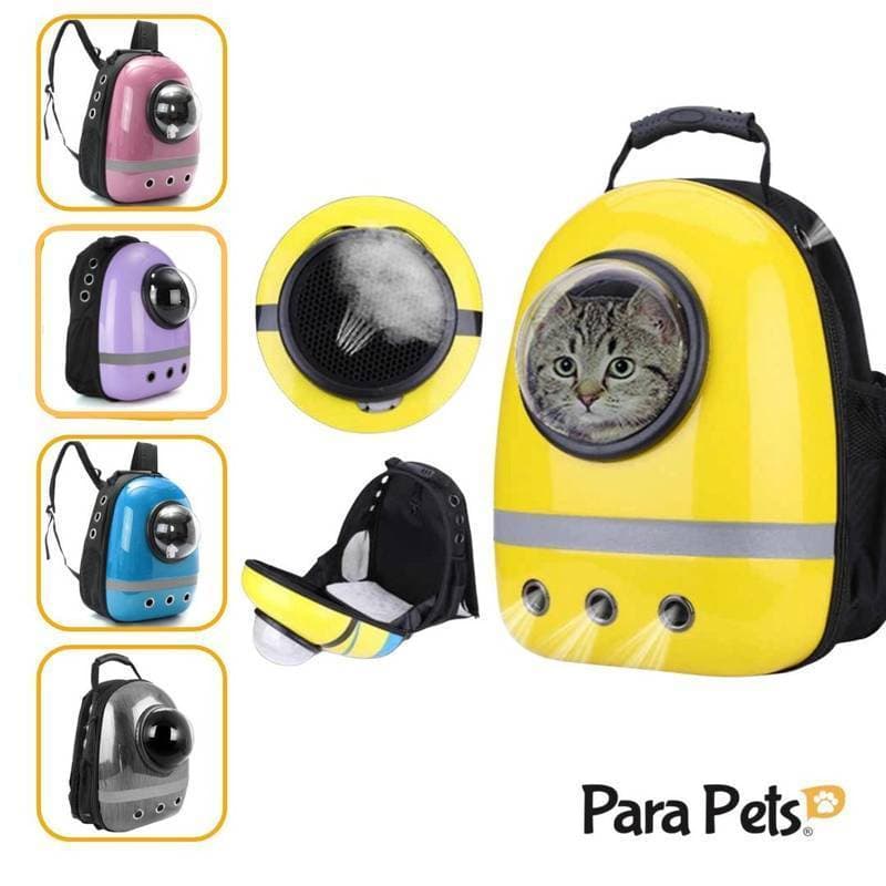 Mochila Astronauta Transparente Visão Passeio Respirável Para Gato Animais