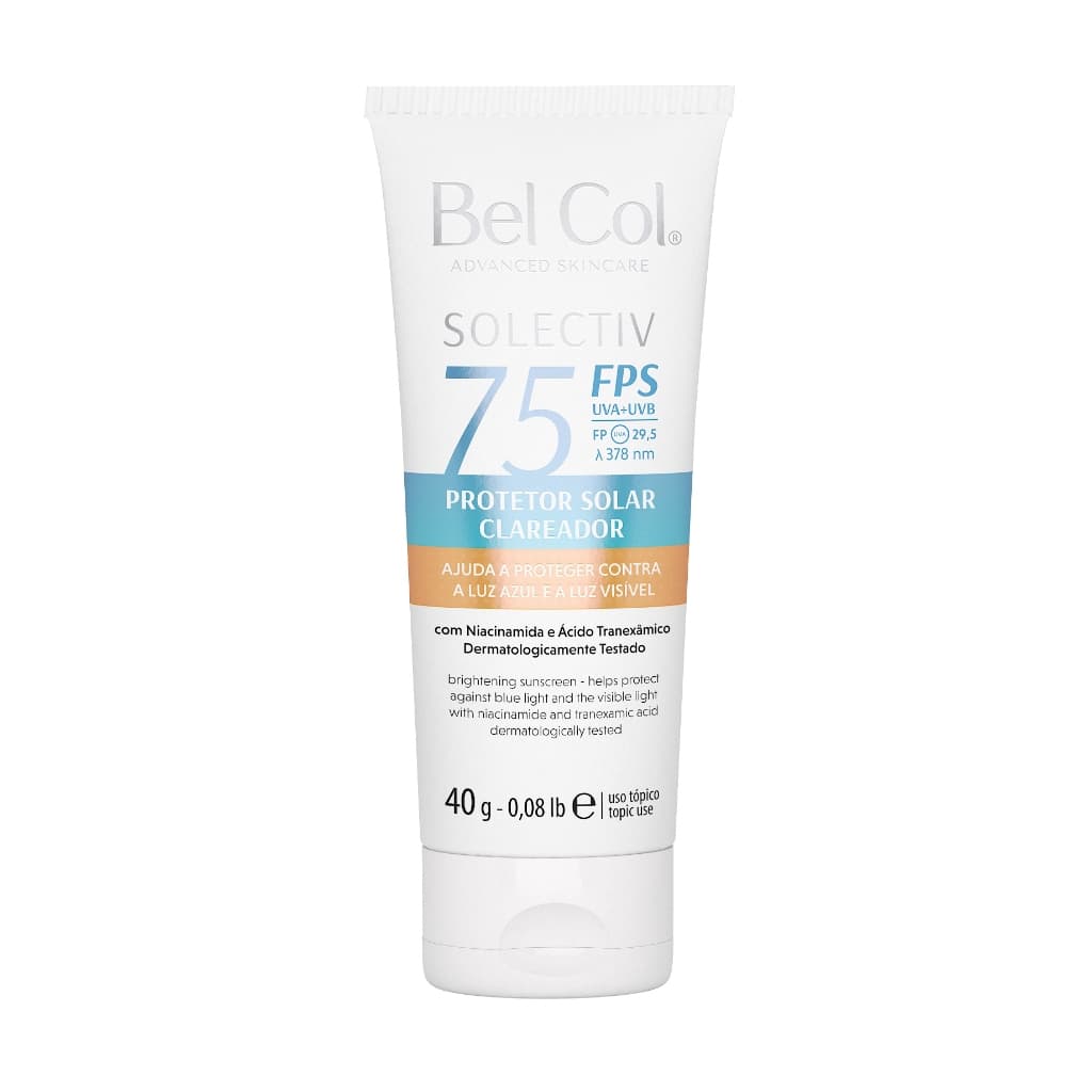 Protetor Solar Clareador Melasma Solectiv Fps75 40g Bel Col