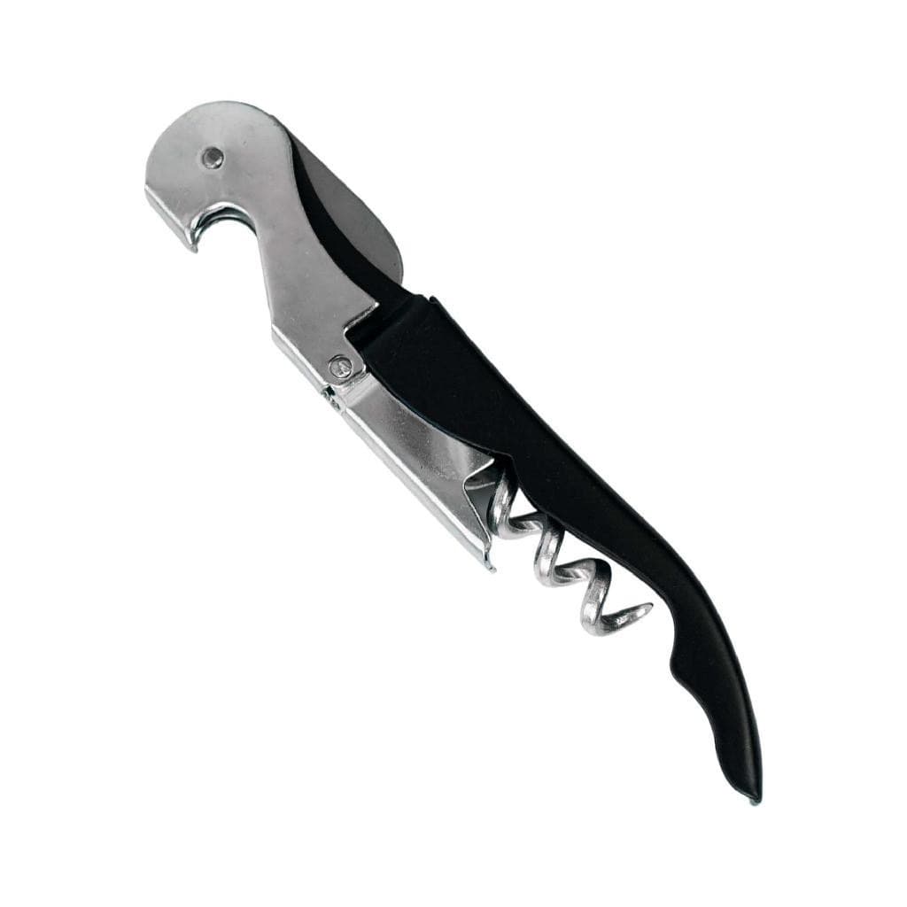 Abridor de Garrafas Vinho Articulado Prático Metal Preto Saca Rolhas