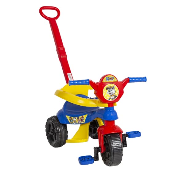 Motoca + Game Aplicativo 3D - Triciclo Completo Reforçado C/Pedal Apoio Empurrador Velotrol - QUEEN SHOP