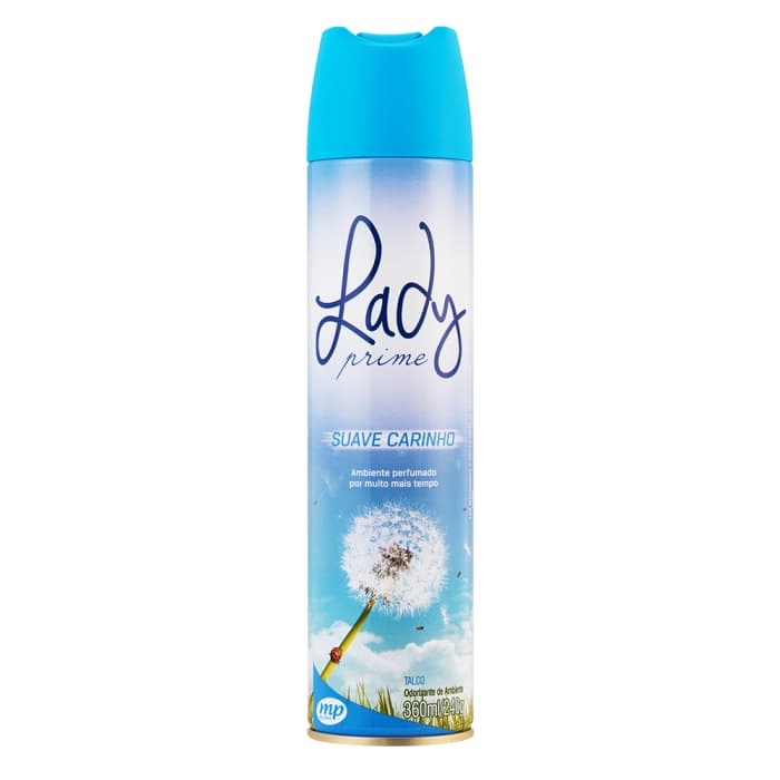 BOM AR - CHEIRINHO SPRAY - AROMATIZANTE / ODORIZADOR TALCO 360ML LADY PRIME
