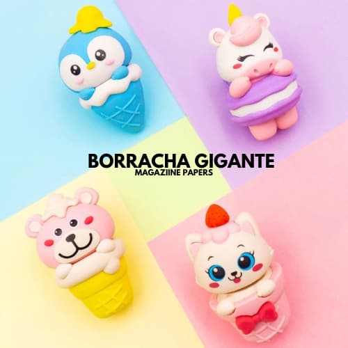 Borracha escolar Gigante fofa  Grande Kawaii bichinhos pet gatinho/ursinho/unicórnio/pinguim- Unidade