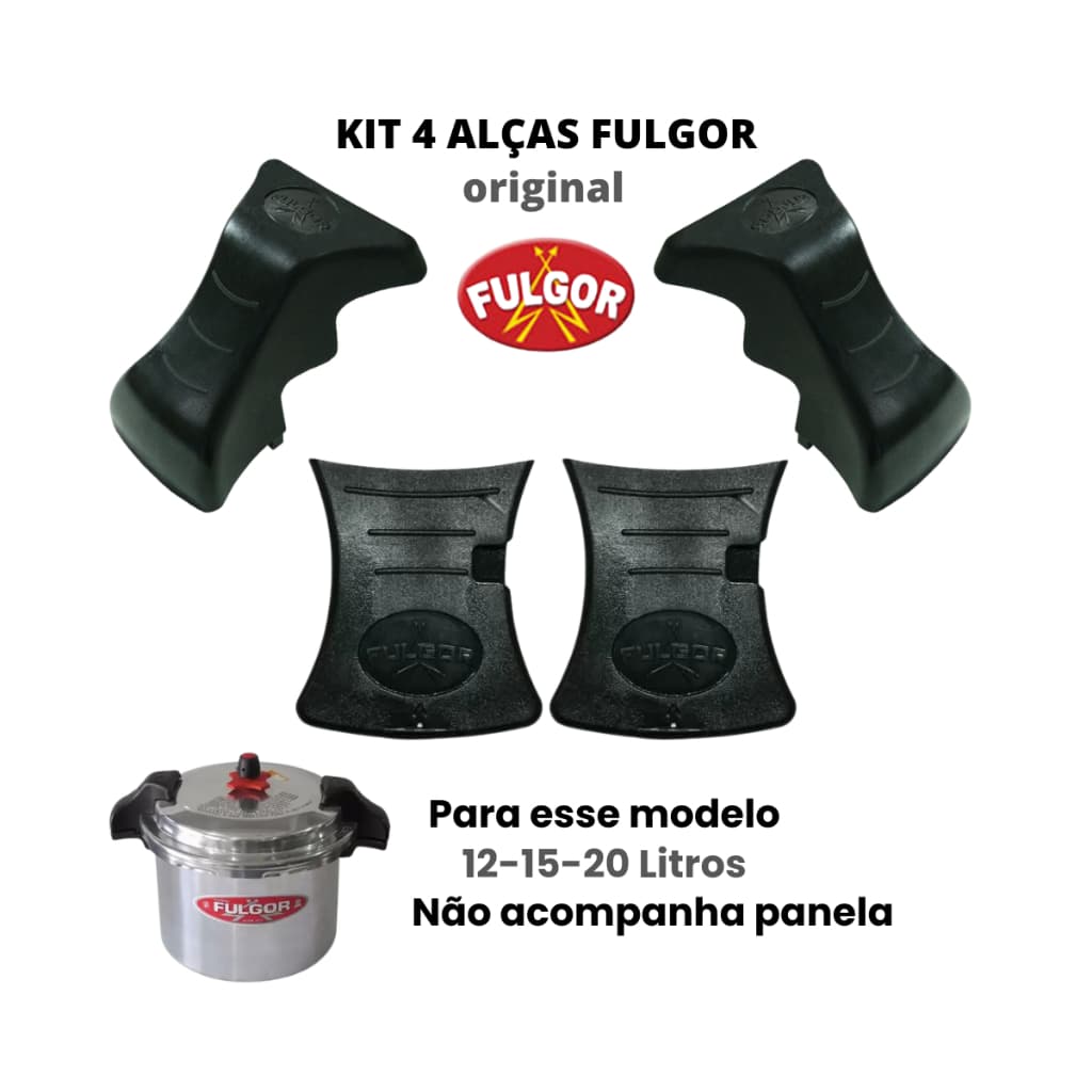 Alça Panela Pressão Fulgor 12-15-20 Litros Original com 4 Peças