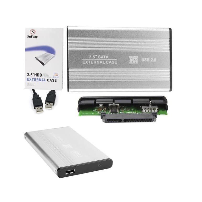 case Para HD usb 2.0 de Notebook Hdd 2.5 Slim Case Externo