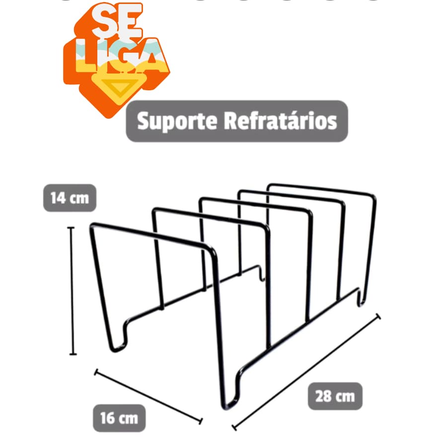 SUPORTE PARA REFRATÁRIOS DE COZINHA