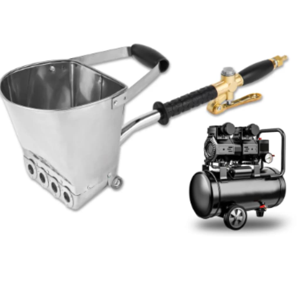 Pistola Chapiscadora De Parede De Compressor 3,5l Projetor Argamassa