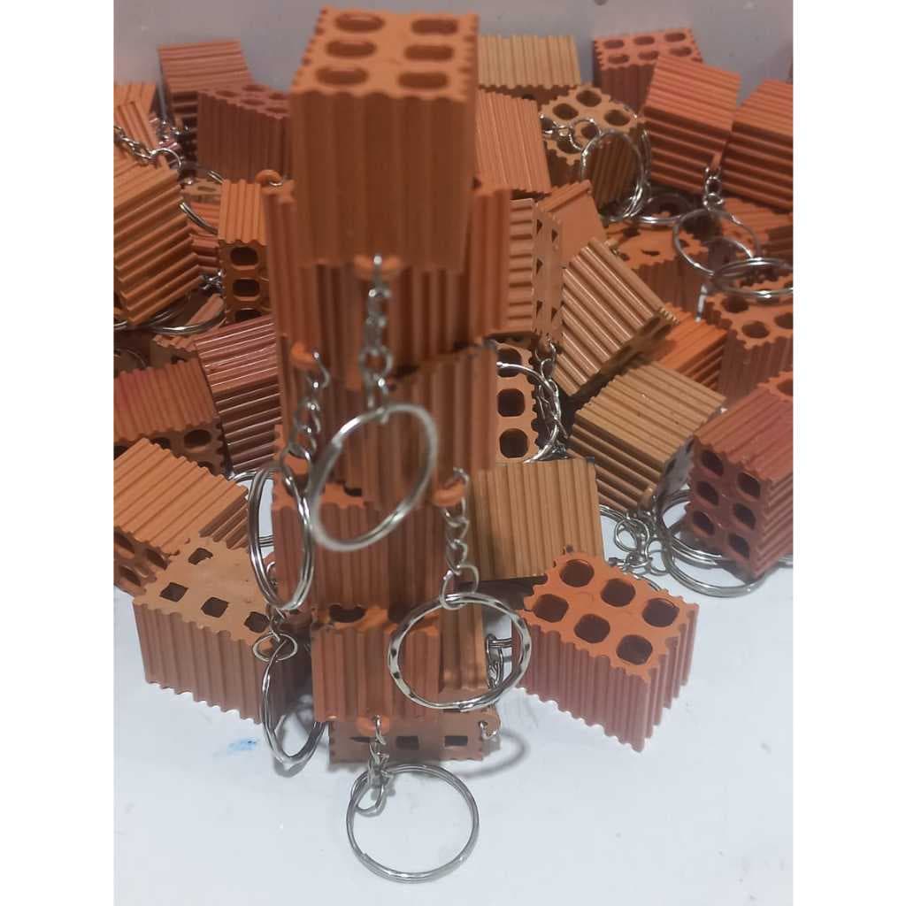 kit 60, 120,180, 240 Mini chaveiro tijolinho