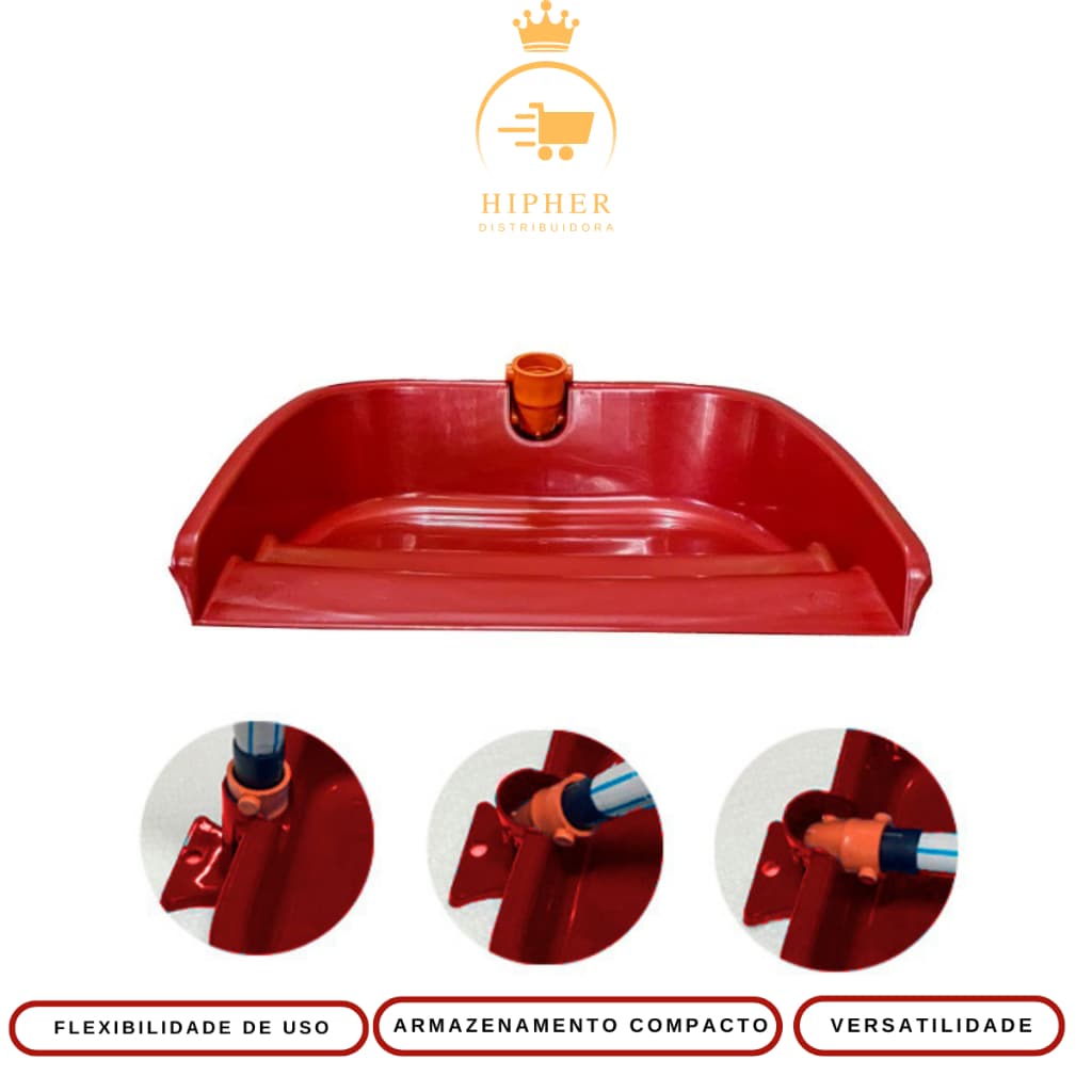 Pá de Lixo Articulada | Dobrável e Compacta | Ideal para Limpeza Doméstica e Áreas Externas