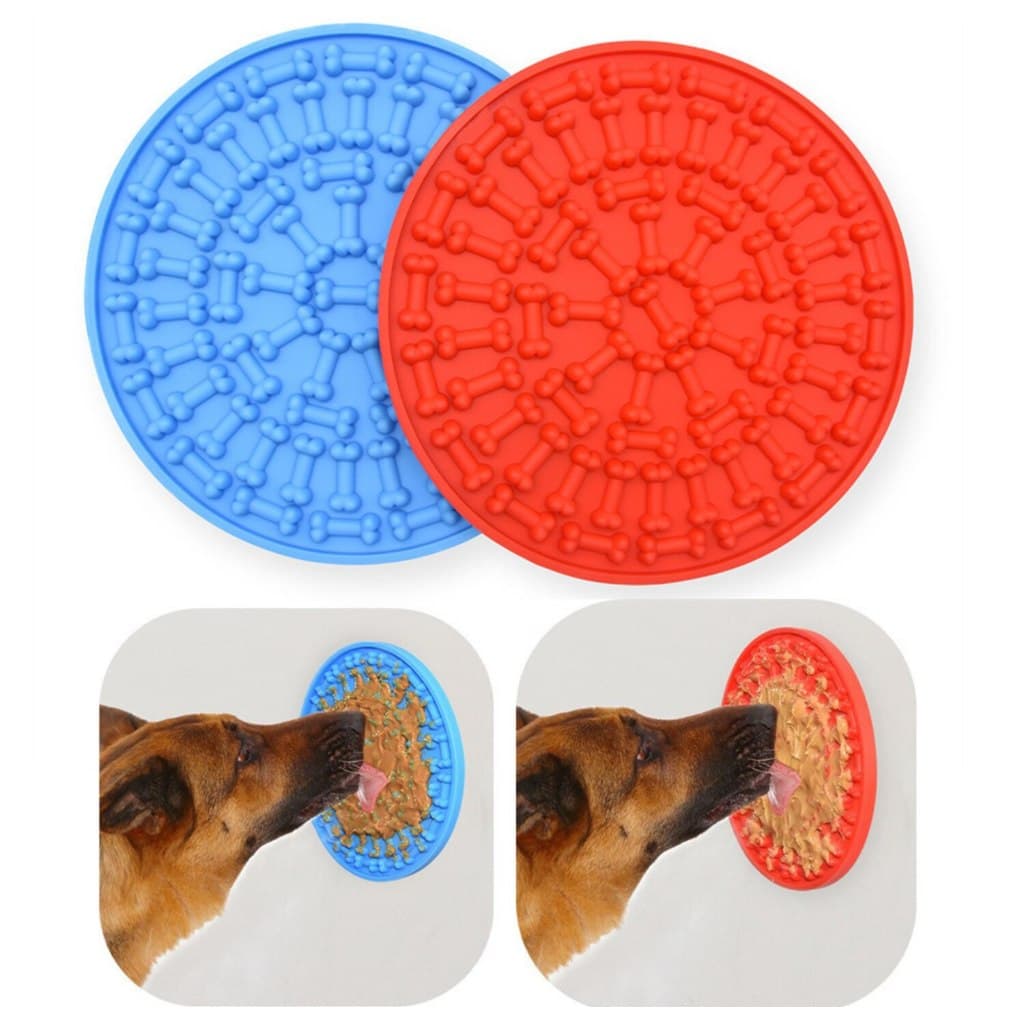 Comedouro Lento Cachorros E Gatos Mini Pequenos Filhotes Tapete de Lamber Interativo para cães