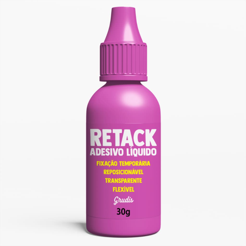 Retack Adesivo Líquido Com Gotejador Para Base De Corte