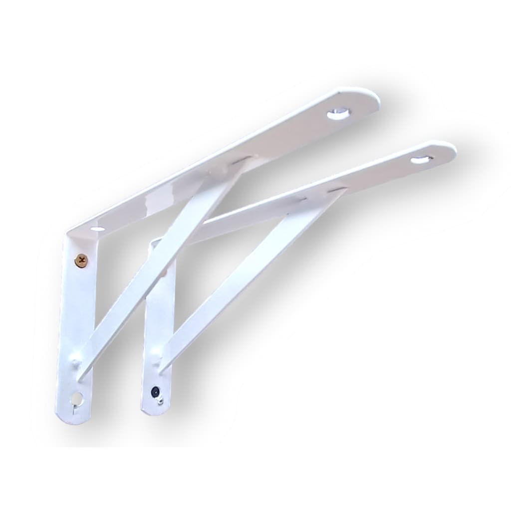 Mão Francesa/ Cantoneira Suporte Para Prateleira Branca até 30cm