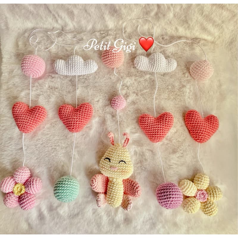 Móbile Borboleta Amigurumi (monte seu móbile )
