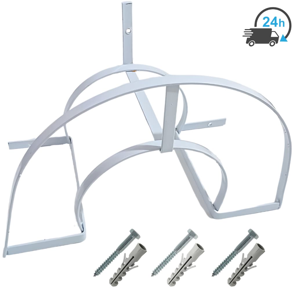 Suporte Enrolar Mangueira Jardim Enrolador De Mangueira Parede Metal 30 Metros