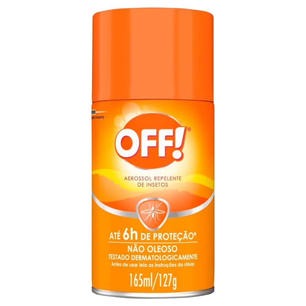 Repelente de Insetos Off Aerossol 165ml Não Oleoso