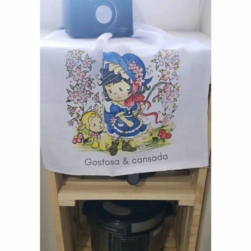 kit pano de prato premium. Pano de prato personalizado. Pano de cozinha pintado.