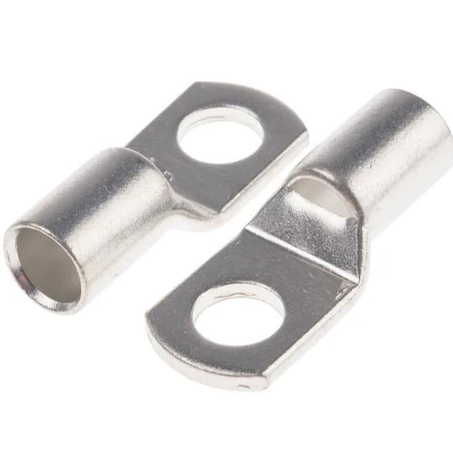 Kit Terminal Olhal Compressão 25mm Furo 8mm M8 SC25 Cobre