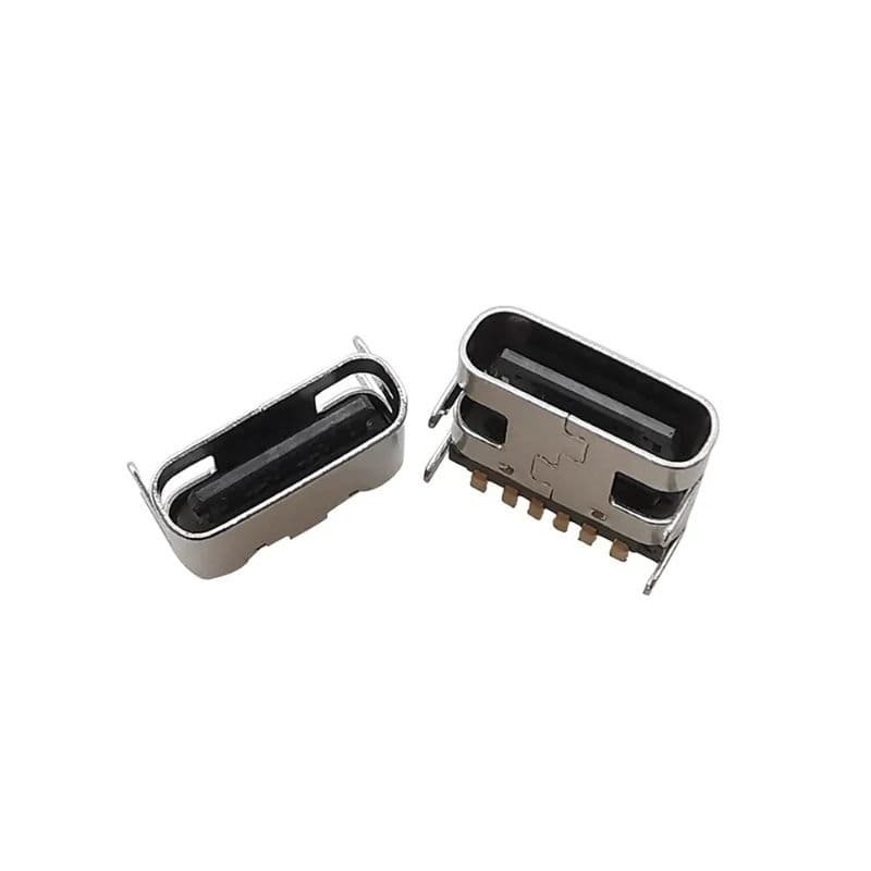 Kit 10 Peças Conector Tipo C Fêmea 6 Pinos