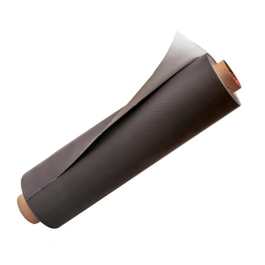 Bobina com 5 Metros de  Manta Imantada Adesivada 0,3mm Imã De Geladeira (30cm largura)