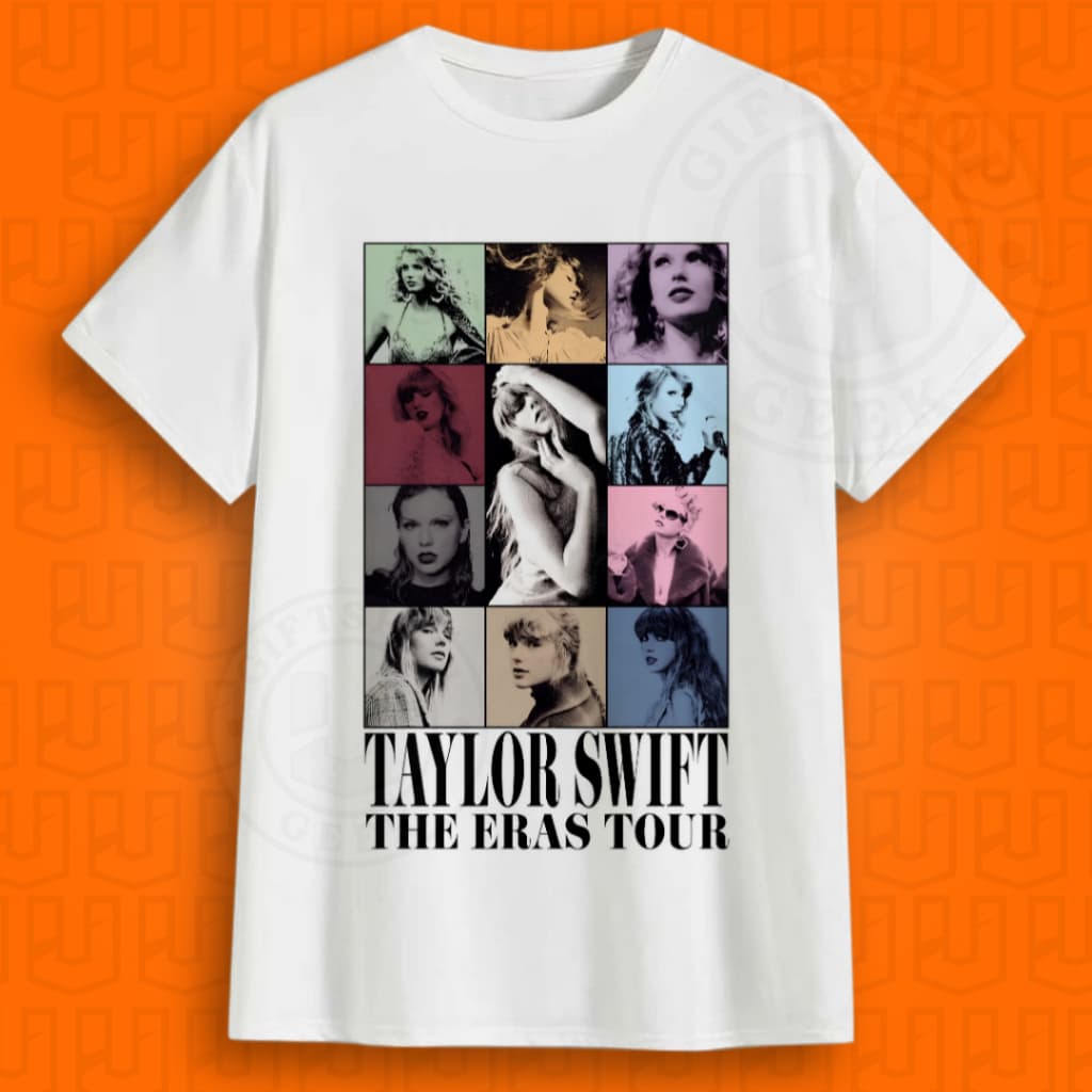Camiseta The Eras Tour Nova Versão Taylor Swift 100% Poliéster
