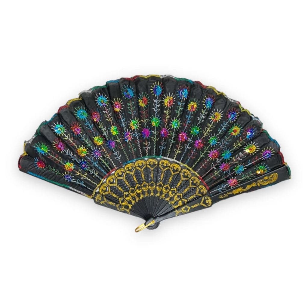 Leque Pomba Gira Cigana Luxo Paetê Cores Umbanda Candomblé -  ENVIO ALEATÓRIO