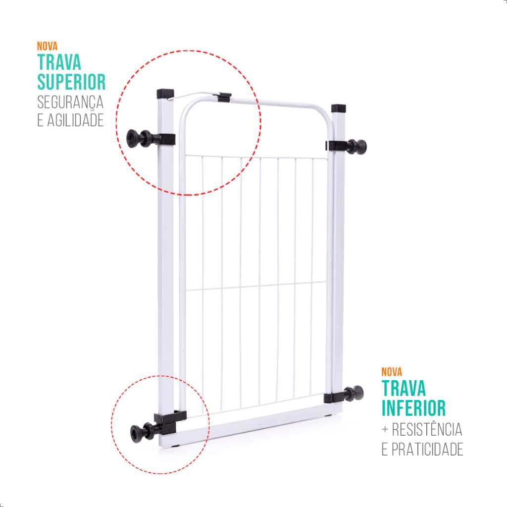 Portão para Cachorro Pet + Extensor 25cm (Vão 94 a 99cm)  NÃO PRECISA FURAR PAREDE