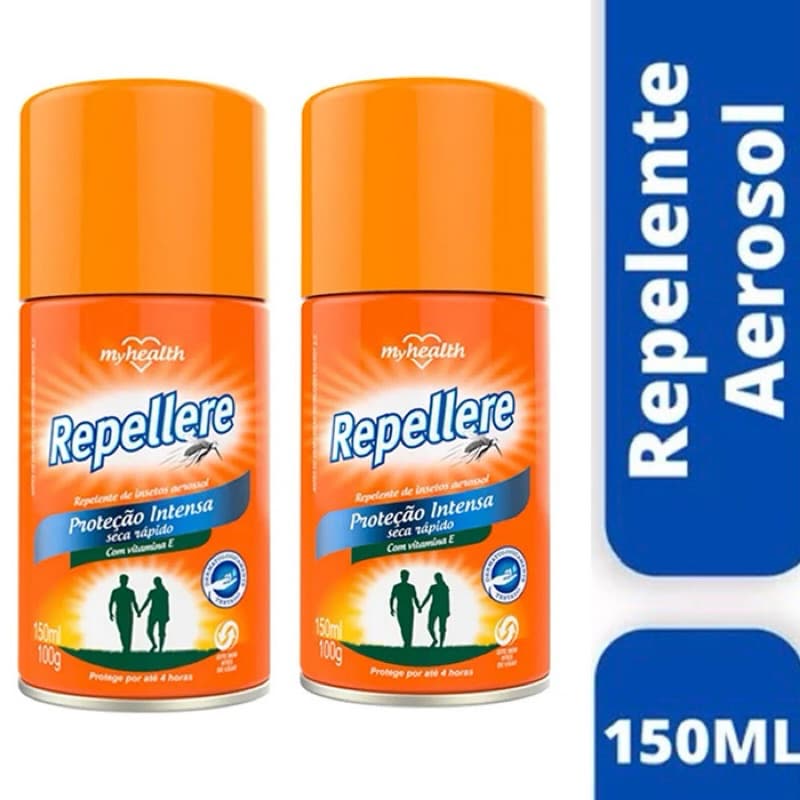 Kit 2 Repelentes Aerosol Proteção Intensa 150ml - Repellere