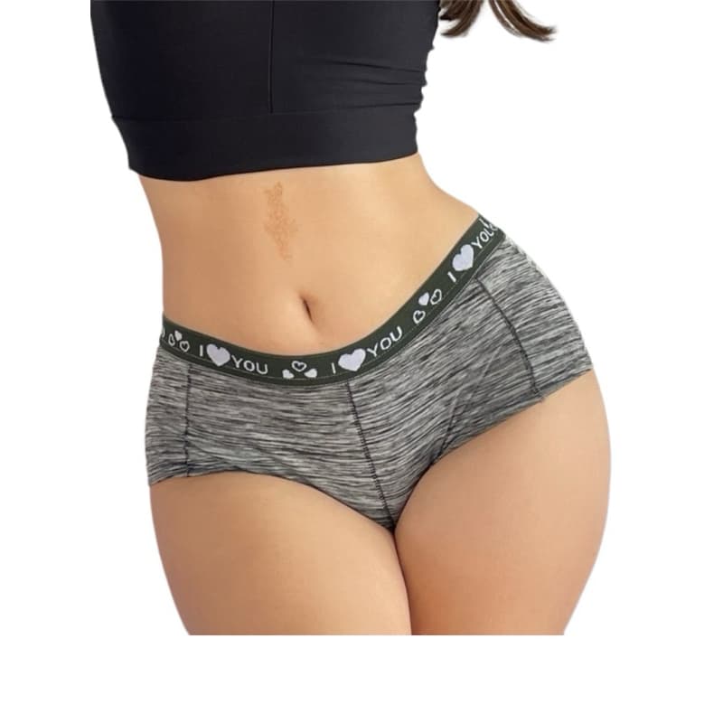 CUECA BOX FEMININA EM SUPLEX LISA COM ELÁSTICO SHORTINHO PARA DORMIR