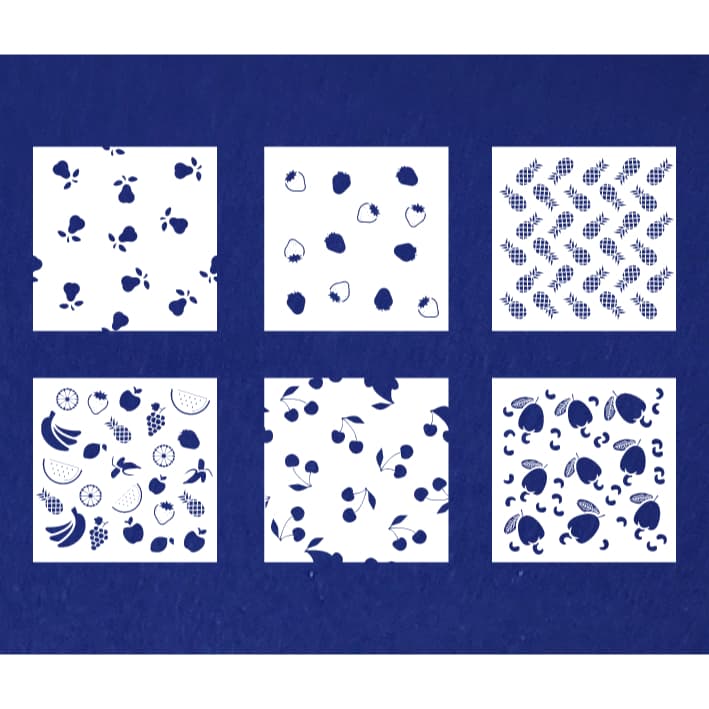 Stencil para Pintura Frutas 14x14cm