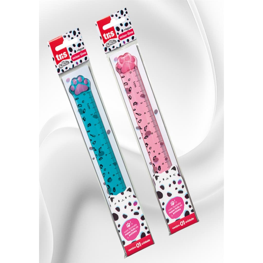 Régua Plástica Holic Pets - 15 cm 1 UNIDADE