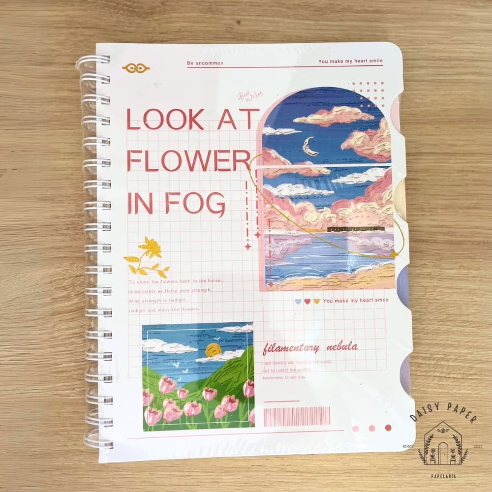 Caderno Sonhador com divisória Modelo 1