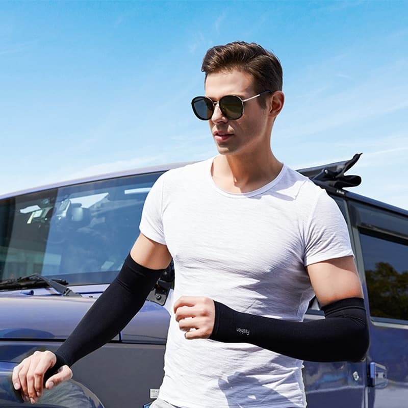 Unisex Refrigeração Mangas Braço Cotovelo Capa Ciclismo Correr Pesca Proteção UV Sol Ao Ar Livre Mulheres Nylon Legal
