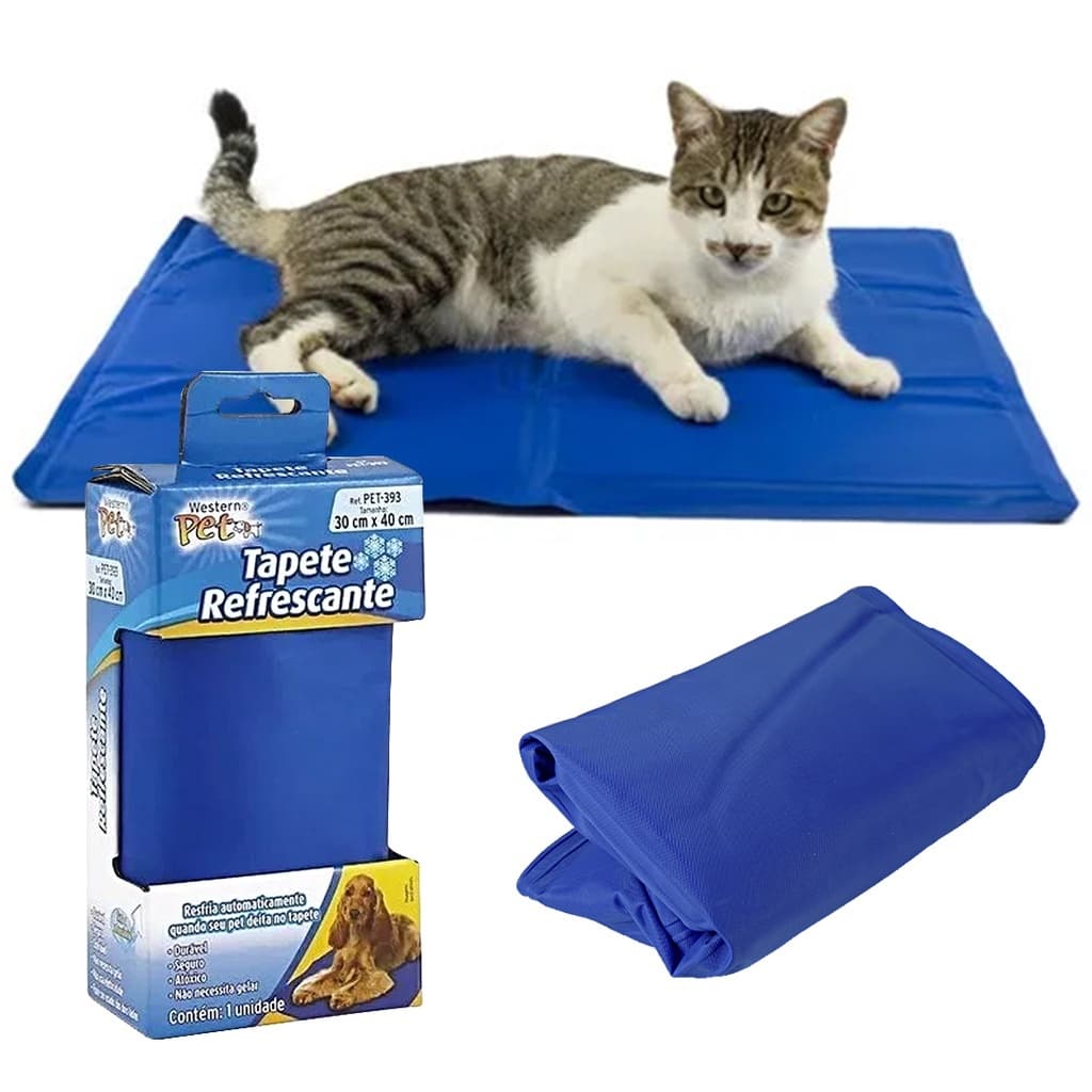 Tapete Refrescante Pvc/Gel Para Caes 30X40Cm