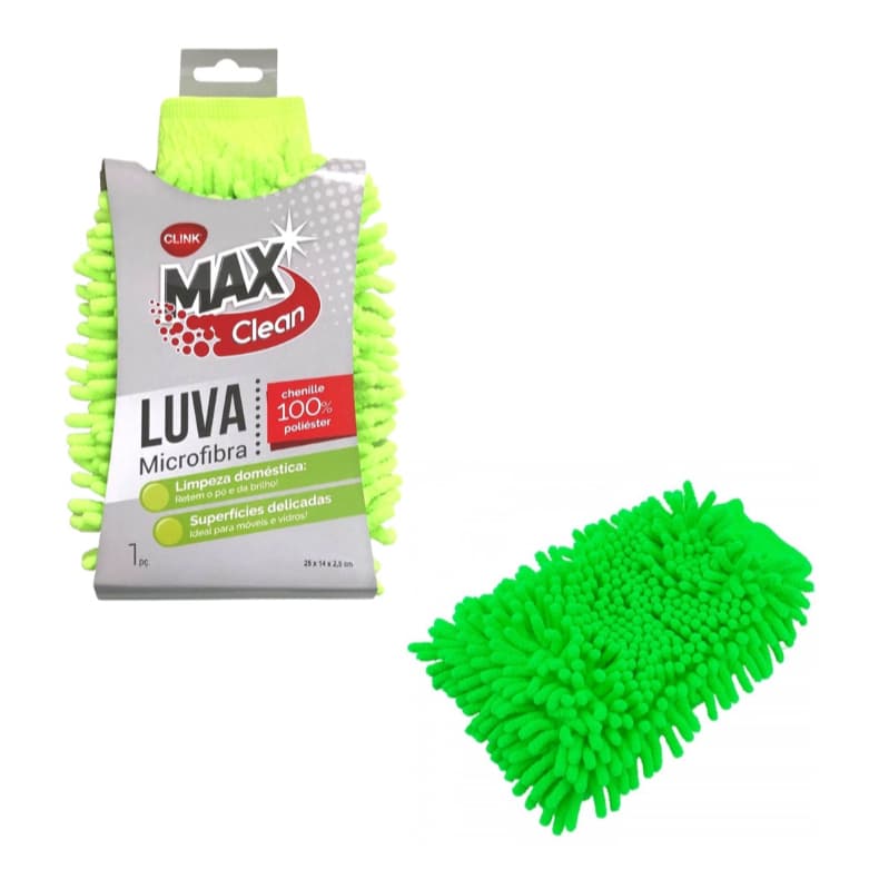 Luva Para Lavagem Automotiva/ Multiuso Com Tentáculos De Microfibra