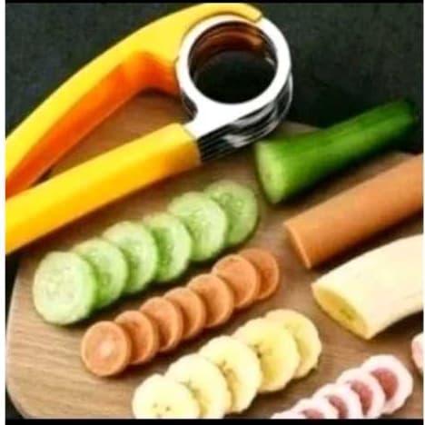 Fatiador em aço inox para banana e legumes