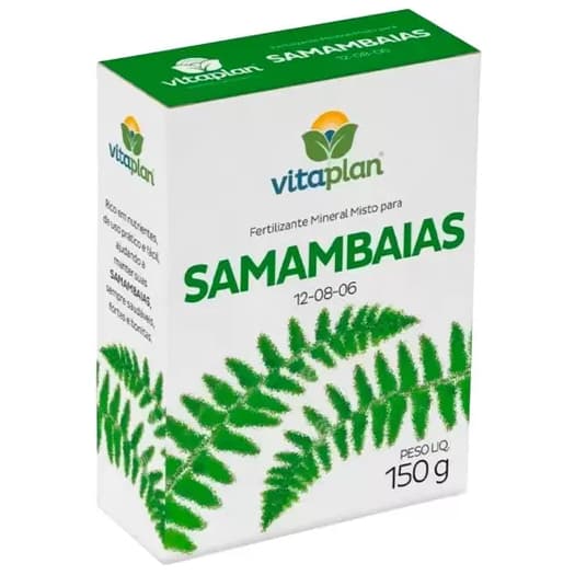 Fertilizante Adubo Samambaia Mineral Misto Nutriplan 150g Vitaplan NPK 12 08 06