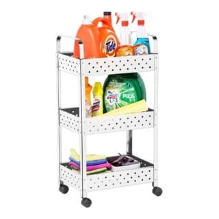 Fruteira Carrinho Organizador Para Lavanderia Fruteira Inox Rodinhas
