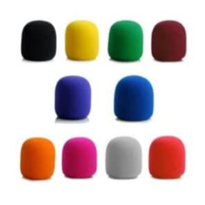 Kit 2x Espumas Coloridas Para Microfone Condensador Pop