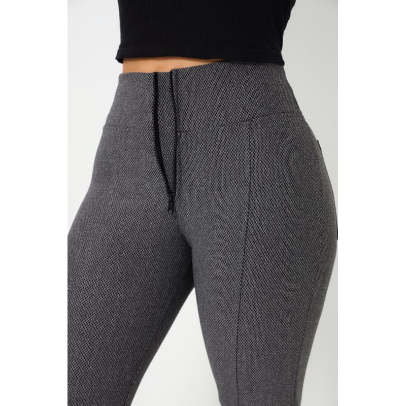 Calça Flare Feminina Malha pop  com zíper forrado/várias cores