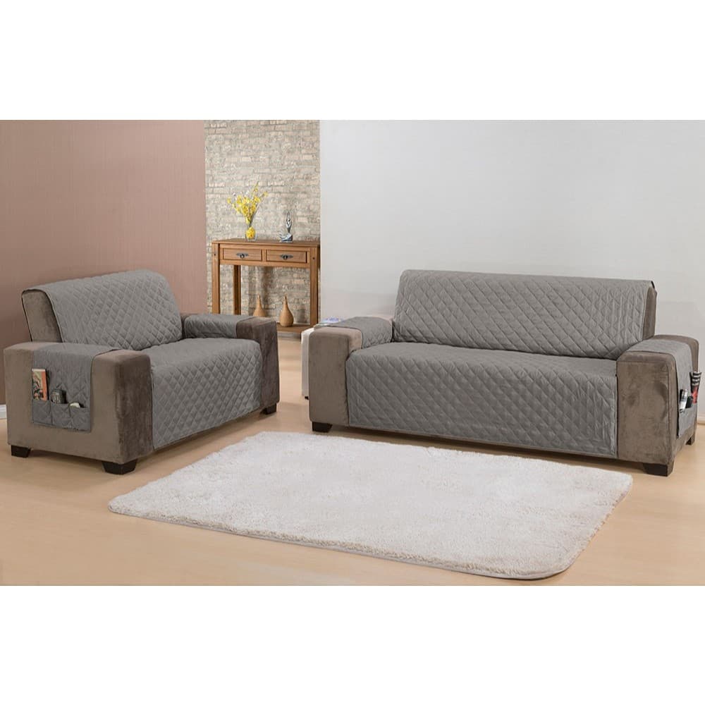 Protetor de Sofá Classic 3.2 Lugares King Matelado Decoração