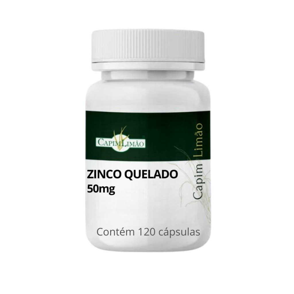 Zinco quelato 50mg 120 cápsulas